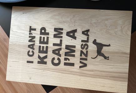 Holztafel mit Spruch, ca. 30x40cm, ab 