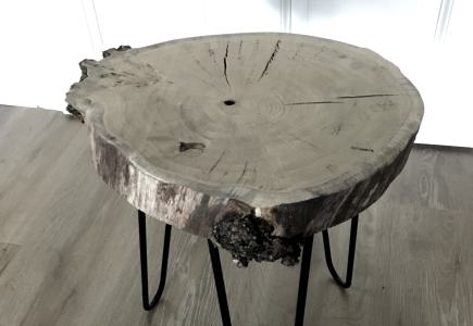 Beistelltisch klein mit Hairpins, Ø 25-30cm ab